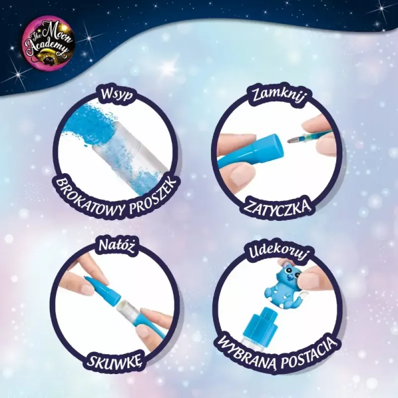 Edukacinis rinkinys Liscianigiochi Moon Academy – Mėnulio rašikliai ir dienoraštis