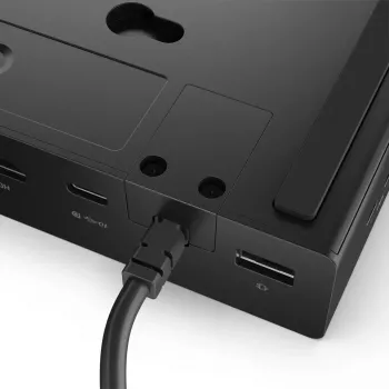 Docking stotelė Lenovo ThinkPad USB4 Dock 5000 – laidinis Thunderbolt 4, 65 W PD, 3840×2160, HDMI, 4× USB-A, Gigabit Ethernet, juoda