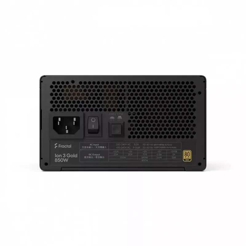 Maitinimo blokas Fractal Design Ion 3 GOLD 850W 80+ Gold, juodas