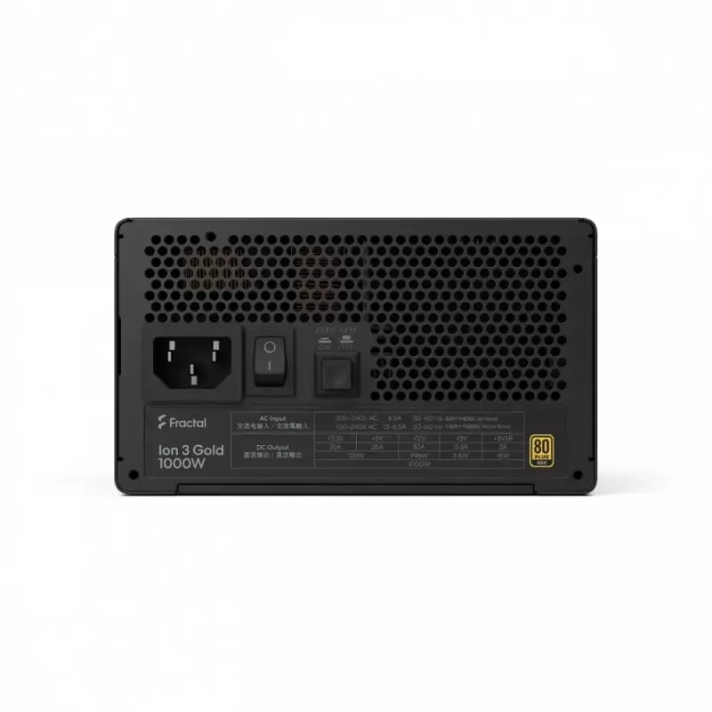 Fractal Design Ion+ 3 1000W 80+ Gold juodas maitinimo šaltinis