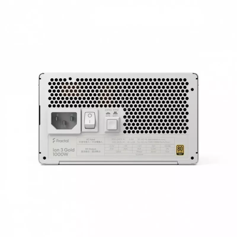 Maitinimo blokas Fractal Design Ion 3 GOLD 1000W 80+ Gold baltas