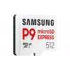 Samsung P9 Express 512 GB microSDXC atminties kortelė, UHS-I, Skaitymas 800 MB/s, V30, U1, balta