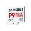 Samsung P9 Express 512 GB microSDXC atminties kortelė, UHS-I, Skaitymas 800 MB/s, V30, U1, balta