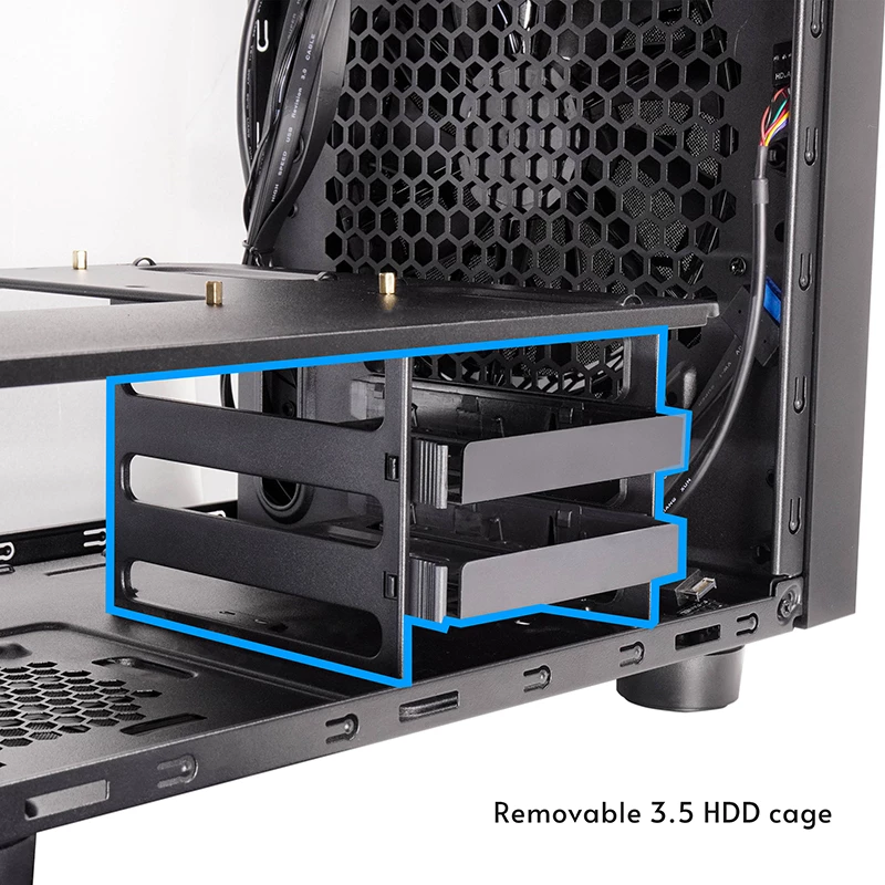 Kompiterio korpusas CHIEFTEC CI-03B-OP Cube Black