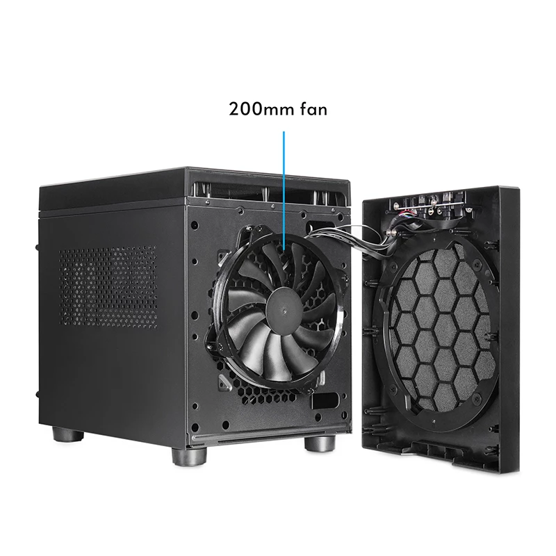 Kompiterio korpusas CHIEFTEC CI-03B-OP Cube Black