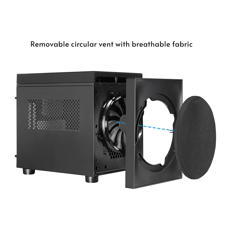 Kompiterio korpusas CHIEFTEC CI-03B-OP Cube Black