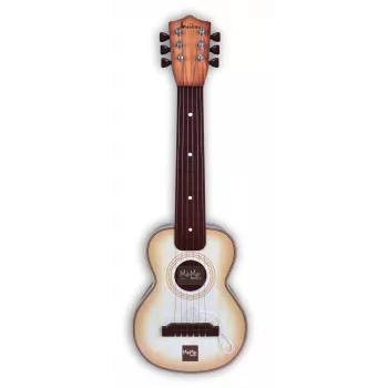 Žaislinė gitara Dante MeMe Juan nuo 3 metų, smėlio ir rudos spalvos, vaikiškas muzikos instrumentas