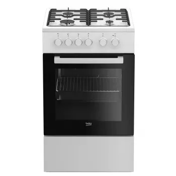 Beko FSS52020DW Laisvai pastatoma viryklė Dujinė Elektrinė Balta