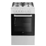 Beko FSS52020DW Laisvai pastatoma viryklė Dujinė Elektrinė Balta