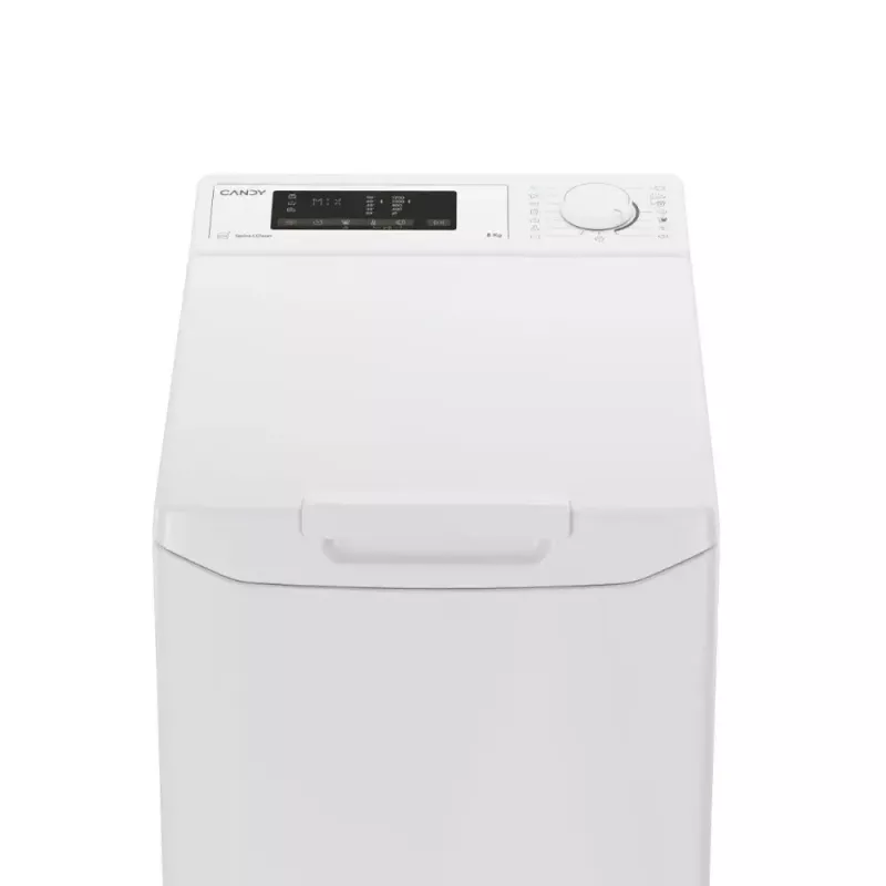Skalbimo mašina su viršutiniu pakrovimu CANDY TCA283D2-S, 8 kg, 1200 aps./min., balta