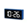 Skaitmeninis žadintuvas Hama Ibiza Blue LCD, baterijų/USB maitinimas, 150x34x73 mm