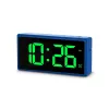 Skaitmeninis žadintuvas Hama Ibiza Blue LCD, baterijų/USB maitinimas, 150x34x73 mm