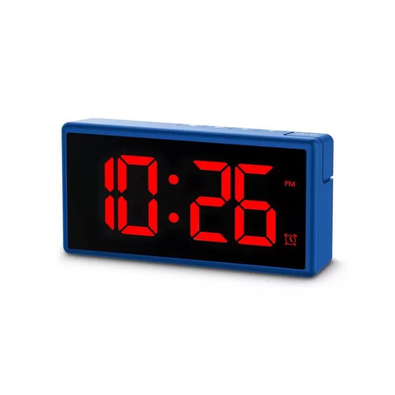 Skaitmeninis žadintuvas Hama Ibiza Blue LCD, baterijų/USB maitinimas, 150x34x73 mm