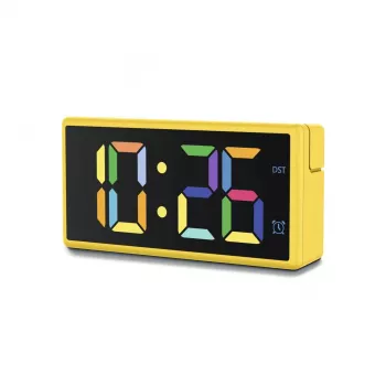 Skaitmeninis žadintuvas Hama Ibiza Yellow LCD, baterijos / USB