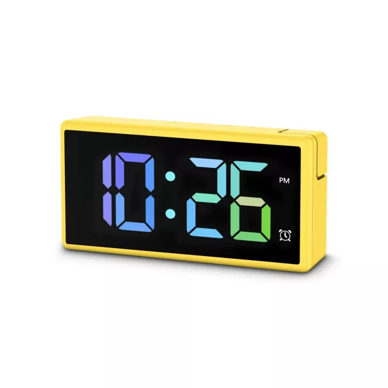 Skaitmeninis žadintuvas Hama Ibiza Yellow LCD, baterijos / USB