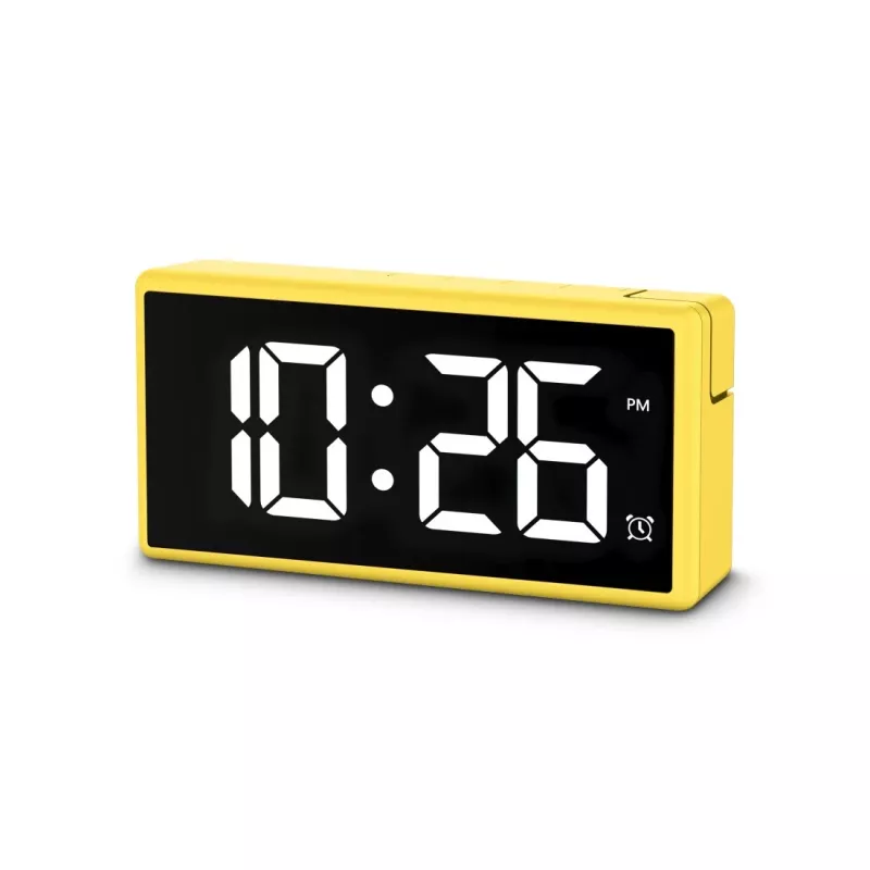 Skaitmeninis žadintuvas Hama Ibiza Yellow LCD, baterijos / USB
