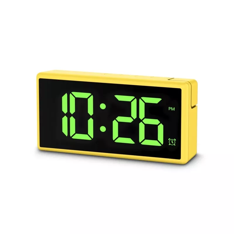 Skaitmeninis žadintuvas Hama Ibiza Yellow LCD, baterijos / USB