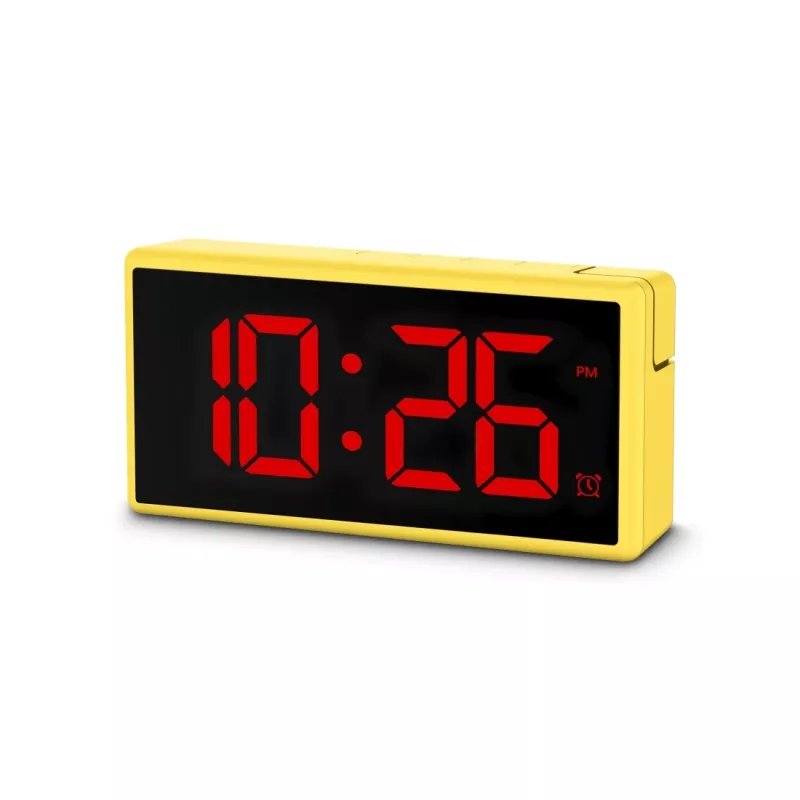 Skaitmeninis žadintuvas Hama Ibiza Yellow LCD, baterijos / USB