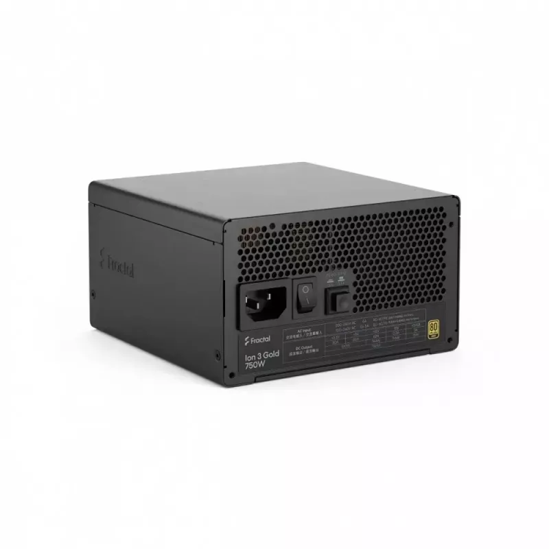Maitinimo blokas Fractal Design Ion 3 Gold 750W 80+ Gold, juodas, modulinis ATX