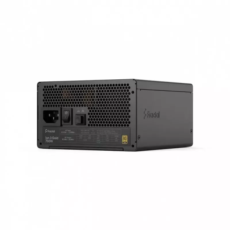 Maitinimo blokas Fractal Design Ion 3 Gold 750W 80+ Gold, juodas, modulinis ATX