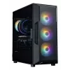 ZALMAN I3 NEO V2 vidutinis bokštinis kompiuterio korpusas, juodas, 4x RGB ventiliatoriai, ATX/microATX palaikymas