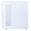 Korpusas kompiuteriui Zalman I3 NEO V2 WHITE Midi Tower, ATX/Mini-ITX, grūdintas stiklas, 3x120mm priekiniai ventiliatoriai, USB 3.2 Gen1