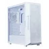 Korpusas kompiuteriui Zalman I3 NEO V2 WHITE Midi Tower, ATX/Mini-ITX, grūdintas stiklas, 3x120mm priekiniai ventiliatoriai, USB 3.2 Gen1