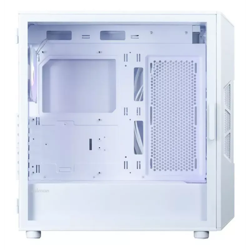 Korpusas kompiuteriui Zalman I3 NEO V2 WHITE Midi Tower, ATX/Mini-ITX, grūdintas stiklas, 3x120mm priekiniai ventiliatoriai, USB 3.2 Gen1