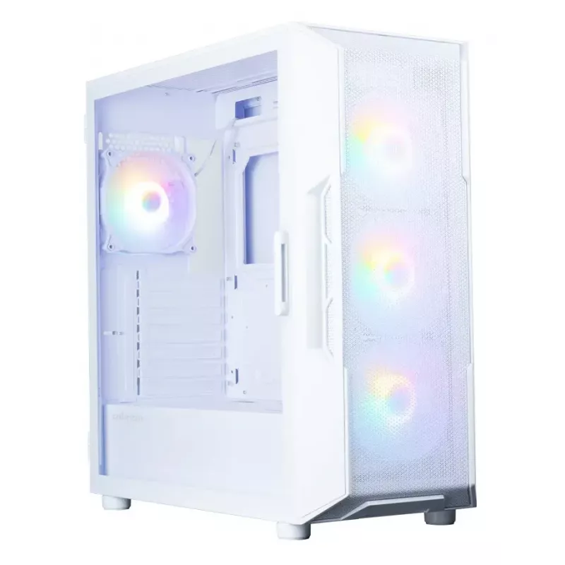 Korpusas kompiuteriui Zalman I3 NEO V2 WHITE Midi Tower, ATX/Mini-ITX, grūdintas stiklas, 3x120mm priekiniai ventiliatoriai, USB 3.2 Gen1