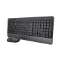 Trust Trezo belaidis RF klaviatūros ir pelės rinkinys QWERTY JAV anglų juodas