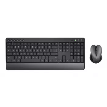Trust Trezo belaidis RF klaviatūros ir pelės rinkinys QWERTY JAV anglų juodas