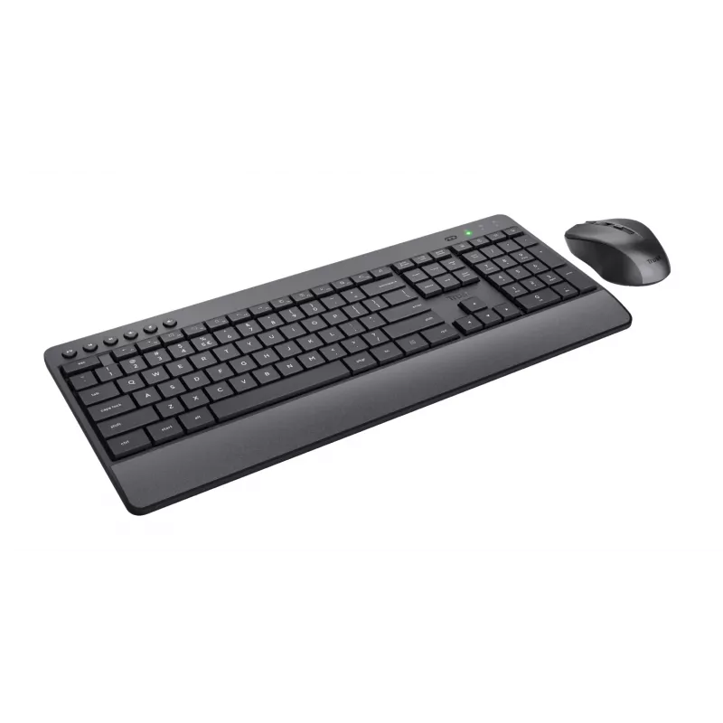 Trust Trezo belaidis RF klaviatūros ir pelės rinkinys QWERTY JAV anglų juodas