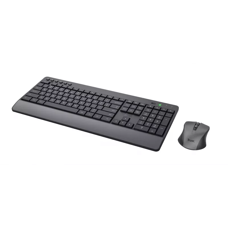 Trust Trezo belaidis RF klaviatūros ir pelės rinkinys QWERTY JAV anglų juodas