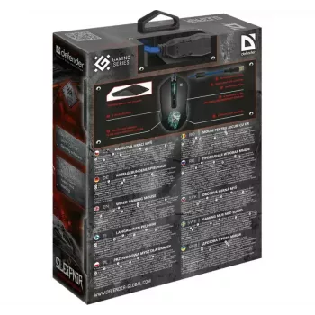 Pelė Defender GM-927 Sleipnir Optic 12800dpi 6P