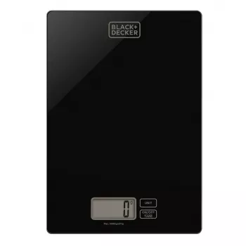Virtuvinės elektroninės svarstyklės Black & Decker ES9900040B, grūdintas stiklas, 5 kg, 1 g tikslumas
