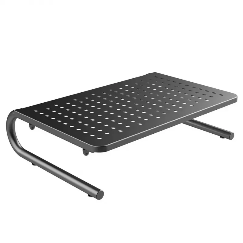 Nešiojamojo kompiuterio ir monitoriaus stovas MACLEAN MC-948, 13–32 colių, reguliuojamas aukštis ir kampas, juodas, 370×235×100 mm, 20 kg