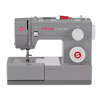 Automatinė siuvimo mašina SINGER Heavy Duty 4432 – 32 siūlės, 1100 RPM, 6 mm siūlės plotis, laisva rankovė, 120 V