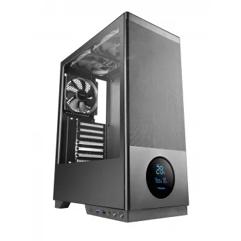 TACENS 2SAGITTA20 kompiuterio korpusas Midi Tower, grūdintas stiklas, ATX/Micro-ITX/Mini-ITX, 1x3.5 colio + 2x2.5 colio, LED, ventiliatoriai įtraukti