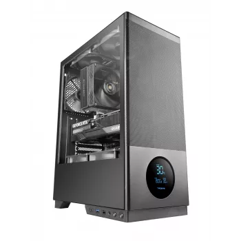 TACENS 2SAGITTA20 kompiuterio korpusas Midi Tower, grūdintas stiklas, ATX/Micro-ITX/Mini-ITX, 1x3.5 colio + 2x2.5 colio, LED, ventiliatoriai įtraukti