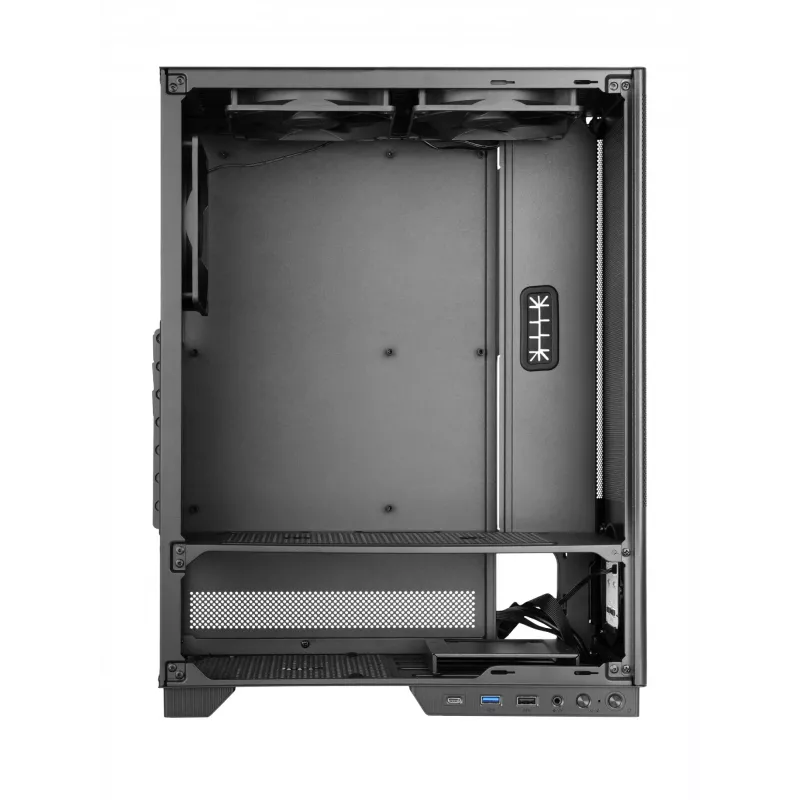 TACENS 2SAGITTA20 kompiuterio korpusas Midi Tower, grūdintas stiklas, ATX/Micro-ITX/Mini-ITX, 1x3.5 colio + 2x2.5 colio, LED, ventiliatoriai įtraukti