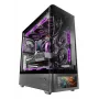 Korpusas TACENS Mars Gaming MCLCDPRO Midi Tower – juodas, IPS 7.2 colio ekranas, maitinimo šaltinis apačioje, ATX/Micro-ATX/Mini-ITX palaikymas