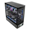 Korpusas TACENS Mars Gaming MCLCDPRO Midi Tower – juodas, IPS 7.2 colio ekranas, maitinimo šaltinis apačioje, ATX/Micro-ATX/Mini-ITX palaikymas