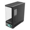 Korpusas TACENS Mars Gaming MCLCDPRO Midi Tower – juodas, IPS 7.2 colio ekranas, maitinimo šaltinis apačioje, ATX/Micro-ATX/Mini-ITX palaikymas