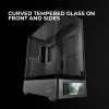 Korpusas TACENS Mars Gaming MCLCDPRO Midi Tower – juodas, IPS 7.2 colio ekranas, maitinimo šaltinis apačioje, ATX/Micro-ATX/Mini-ITX palaikymas