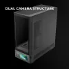 Korpusas TACENS Mars Gaming MCLCDPRO Midi Tower – juodas, IPS 7.2 colio ekranas, maitinimo šaltinis apačioje, ATX/Micro-ATX/Mini-ITX palaikymas