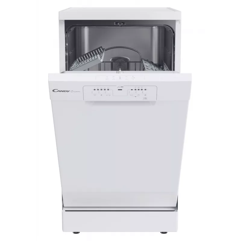 Laisvai pastatoma siaura indaplovė CANDY Brava CDPH 2L1049W — 10 komplektų, 45 cm, 49 dB, E klasė