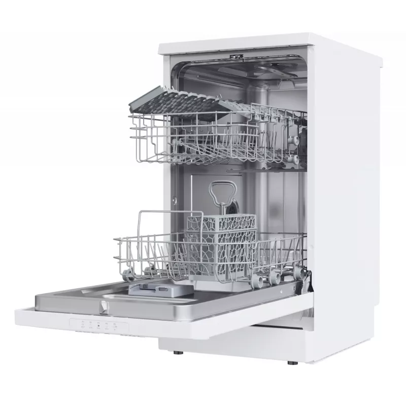 Laisvai pastatoma siaura indaplovė CANDY Brava CDPH 2L1049W — 10 komplektų, 45 cm, 49 dB, E klasė