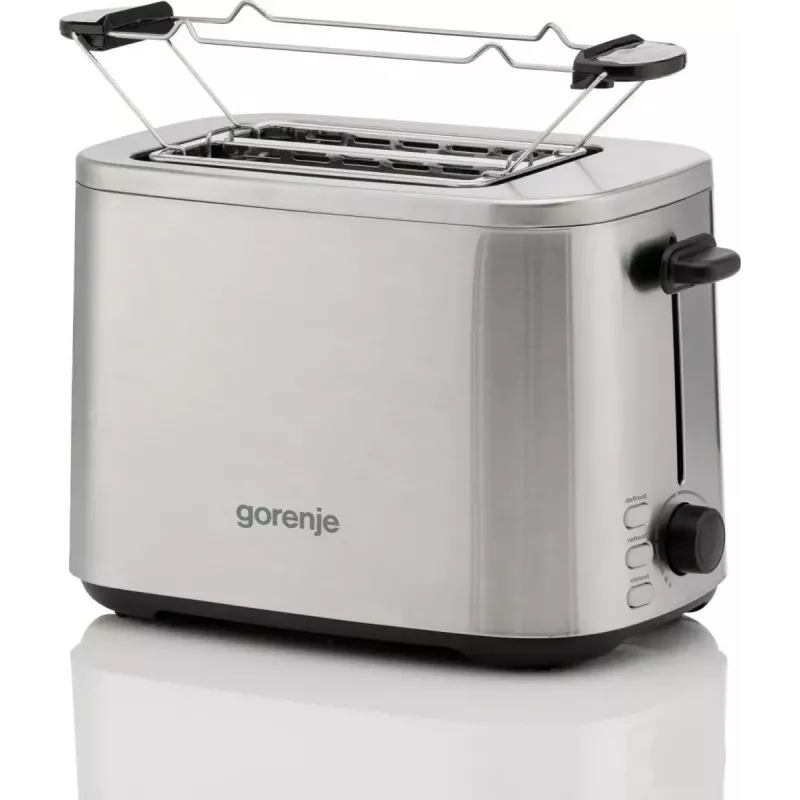 Skrudintuvas Gorenje T800DS — 2 lizdų nerūdijančio plieno kompaktiškas modelis namams