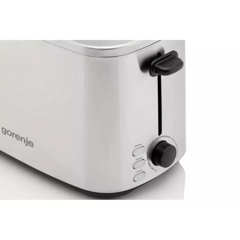 Skrudintuvas Gorenje T800DS — 2 lizdų nerūdijančio plieno kompaktiškas modelis namams