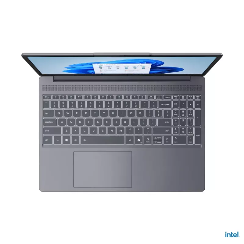 Nešiojamas kompiuteris Lenovo IdeaPad Slim 3 16IRH10 — 16 colių WUXGA (1920×1200) IPS, Intel Core i5-13420H, 8 GB DDR5, 512 GB SSD, Intel UHD, Windows 11 Home, apšviesta klaviatūra